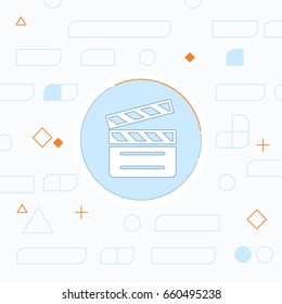 film clapperboard vector icon