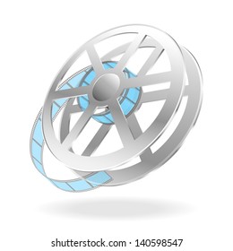 Film coil. Vector illustration. EPS10, blend