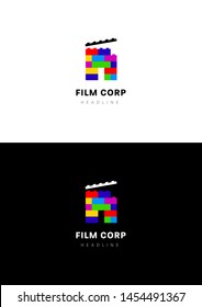 Film corp company logo template.