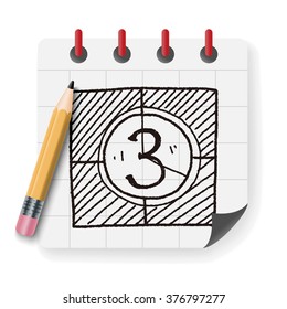 film countdown doodle