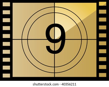 film countdown in yellow color beauty style