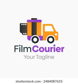 Film Courier Logo Vector Template Design. Good for Business, Startup, Agency, and Organization