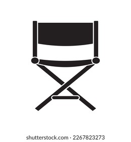 film director chair icon isolated on background