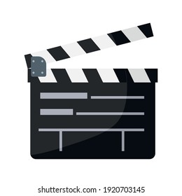 film director clapperboard isolated icon vector illustration design