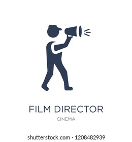 Film director icon. Trendy flat vector Film director icon on white background from Cinema collection, vector illustration can be use for web and mobile, eps10