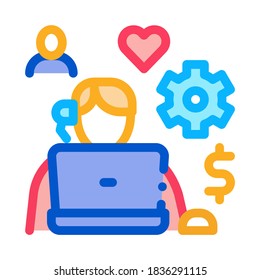 film director icon vector. film director sign. color symbol illustration