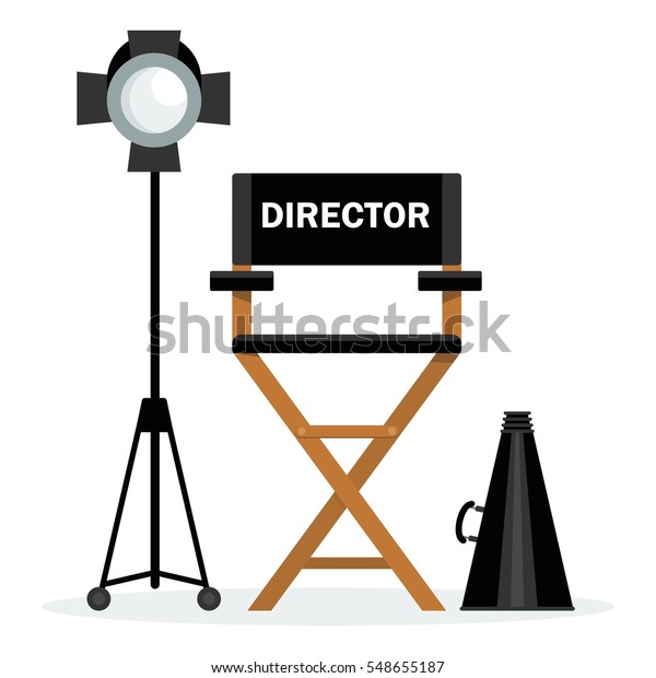 Vector De Stock Libre De Regalias Sobre Directores De Cine Con
