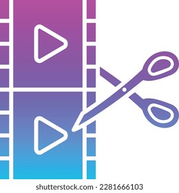 Film Editing vector icon. Can be used for printing, mobile and web applications.