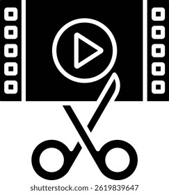 Film Editing vector icon. Can be used for printing, mobile and web applications.