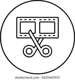 Film Editing vector icon. Can be used for printing, mobile and web applications.