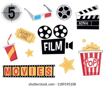 Film & Entertainment vector illustration pack