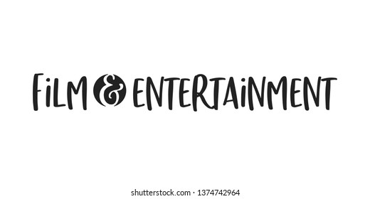 Film and Entertainment Vector Text Typography Illustration Background