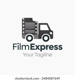 Diseño de Plantilla de Vector de logotipo Film Express. Bueno para negocios, empresas emergentes, agencias y Organización