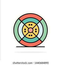 Film, Filament, Printing, Print Abstract Circle Background Flat color Icon