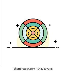 Film, Filament, Printing, Print  Business Flat Line Filled Icon Vector Banner Template