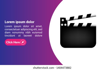 Film flap banner concept  design