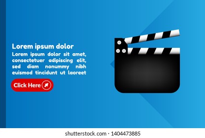 Film flap banner concept  design