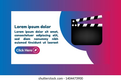 Film flap banner concept  design