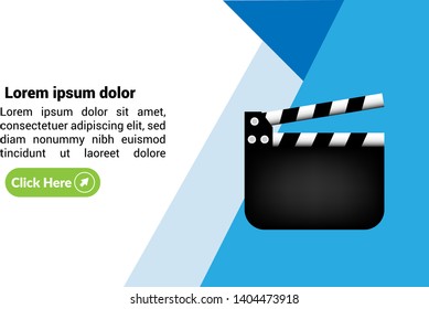 Film flap banner concept  design