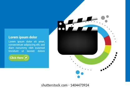 Film flap banner concept  design