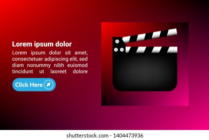 Film flap banner concept  design