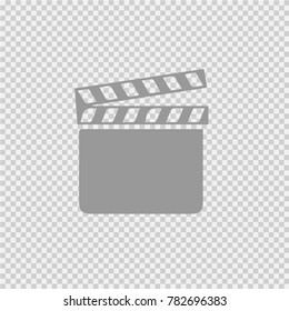 Film flap vector icon eps 10.