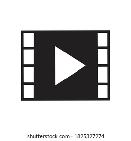 Film Flat Icon Design Vector