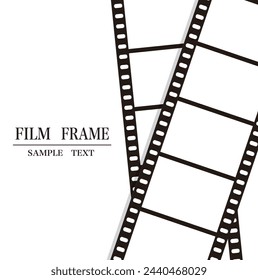 Film frame decoration vector illustration