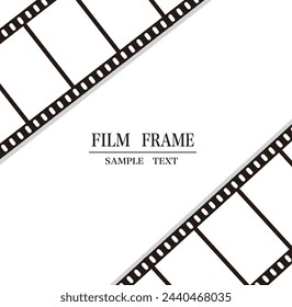 Film frame decoration vector illustration