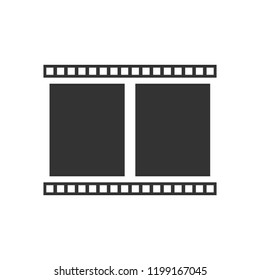 Film Frame. Icon Flat