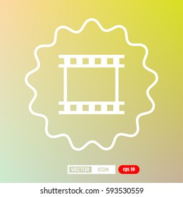 film frame, icon, vector