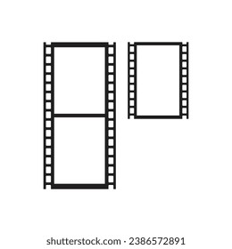 Film frame and film strip template background