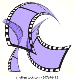 film frame, vector illustration. EPS 10