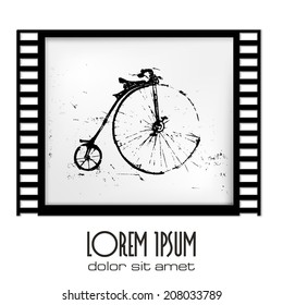 Film frame vintage bicycle