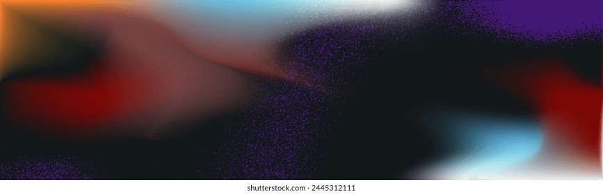 Film grain gradient overlay with noise. Retro background with light and grain. Film old background blurry effect. Vector illustration