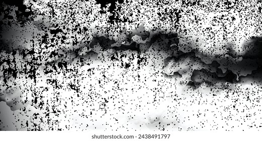 Film grain layer texture with small black dots. Mockups for old photos or drawings. Abstract background with random rough grunge pattern