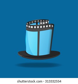 Film Hat Magic Movie Icon Vector