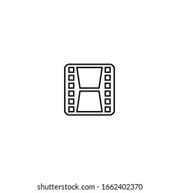 Film icon. Cinema symbol. Logo design element