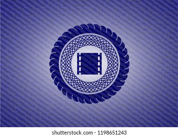 film icon with denim texture