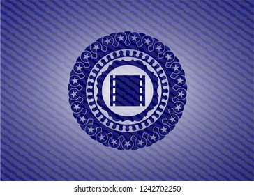 film icon with denim texture