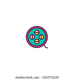Film icon design. Essential icon vector illustration