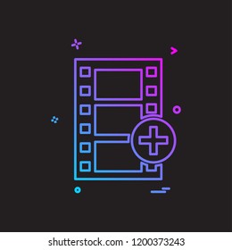 Film icon design vector
