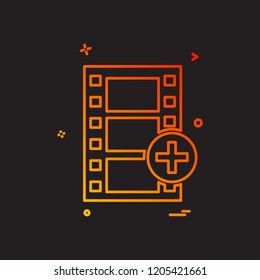 Film icon design vector