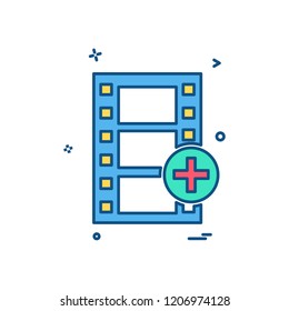 Film icon design vector