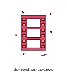 Film icon design vector