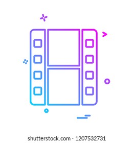 Film icon design vector