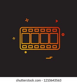 Film icon design vector