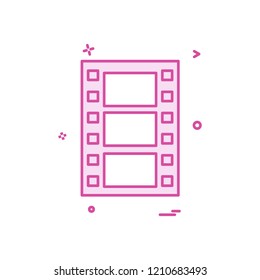 Film icon design vector