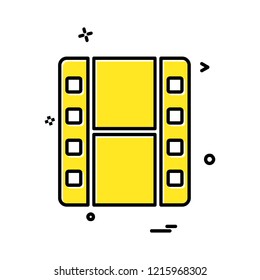 Film icon design vector