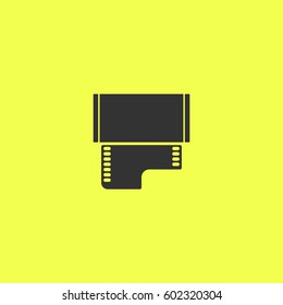 Film icon flat. 
